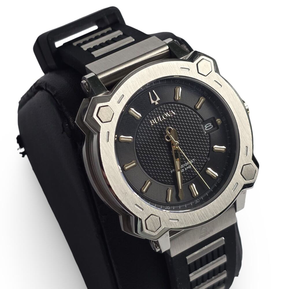 Bulova Precisionist Grammy Special Edition Black Gold 98B319 Full Set